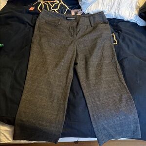 Express Gray Plaid Capris